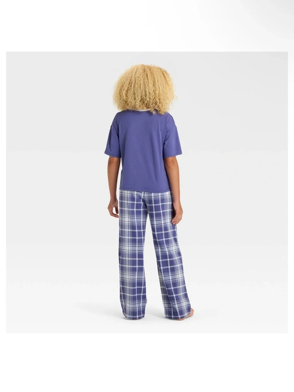 Girls' Cowboy Short Sleeve T-Shirt and Pants PJ Set- Medium
